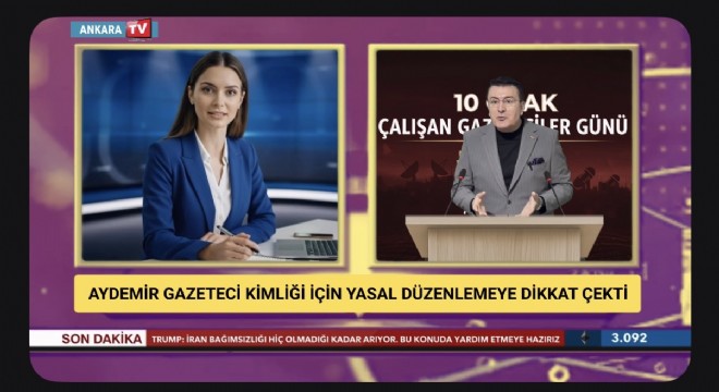 İbrahim Aydemir 10 Ocak’ta çalışan gazetecilerin emek ve sorumluluğuna dikkat çekti